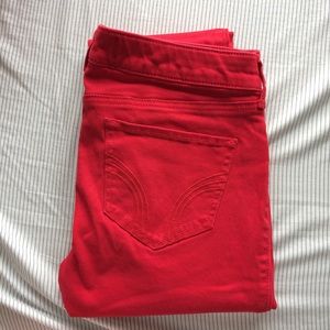 Red Hollister Denim Jeans W28